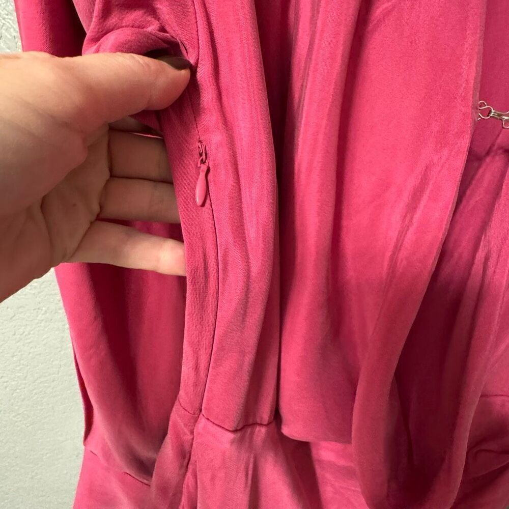 Revolve Sovere Atone Midi Shirt Dress in Magenta Size Small - Picture 5 of 9